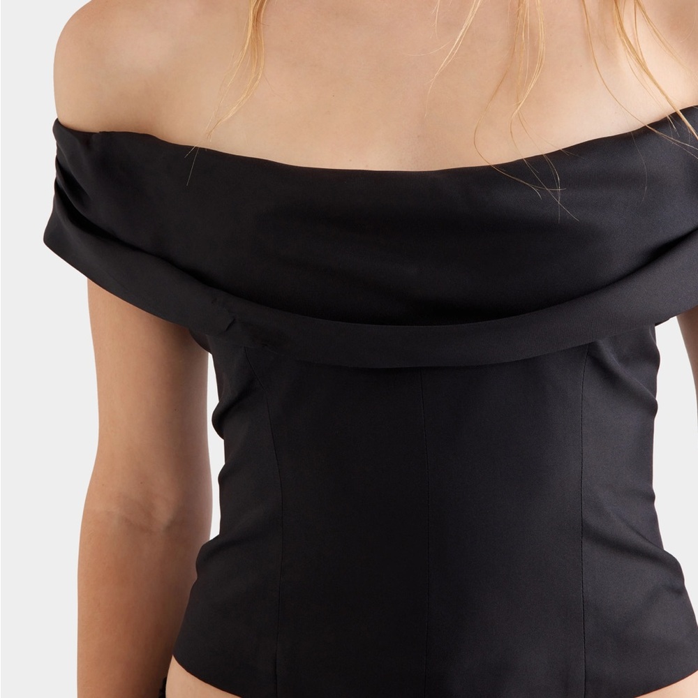 Elegant Black Off-Shoulder Top
